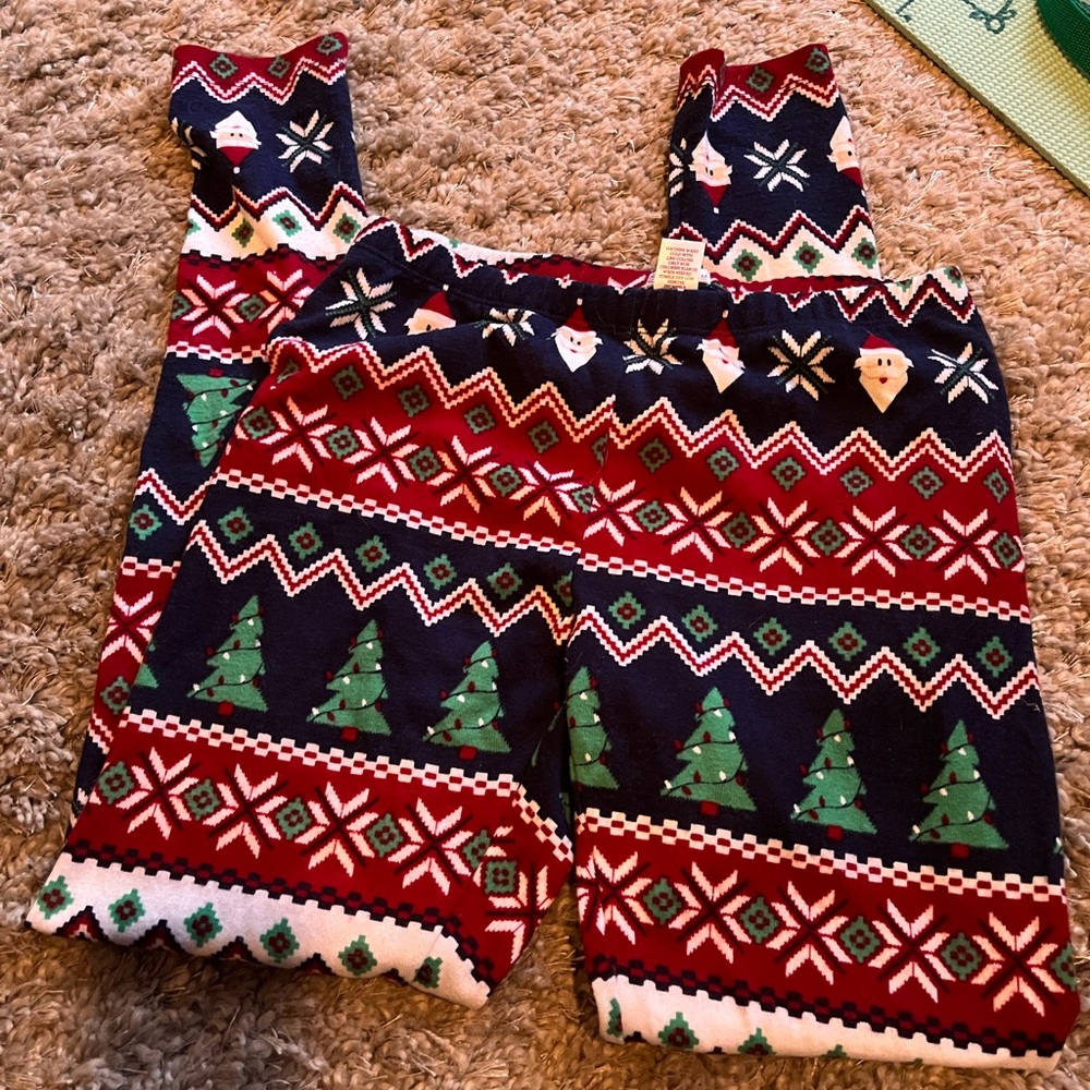 SO heritage holiday / Christmas / Santa leggings M NWOT